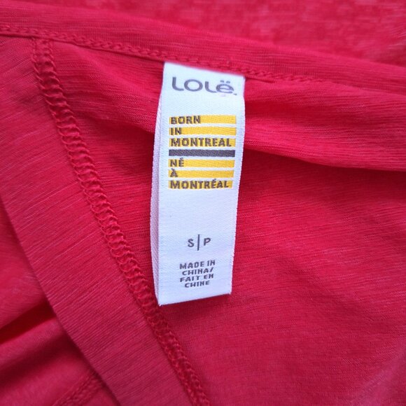 Lole Hot Pink Top With Draped Open Back - Picture 4 of 5